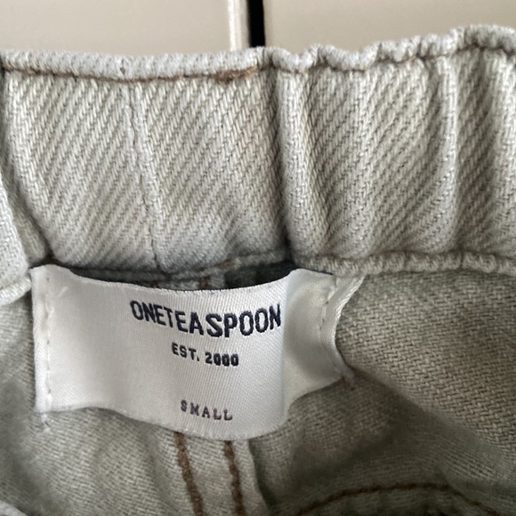 One Teaspoon Shabbies Faded Khaki Boyfriend Jeans - Picture 12 of 15